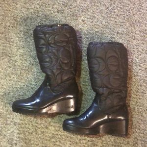 Coach Rain boots/ Snow boots